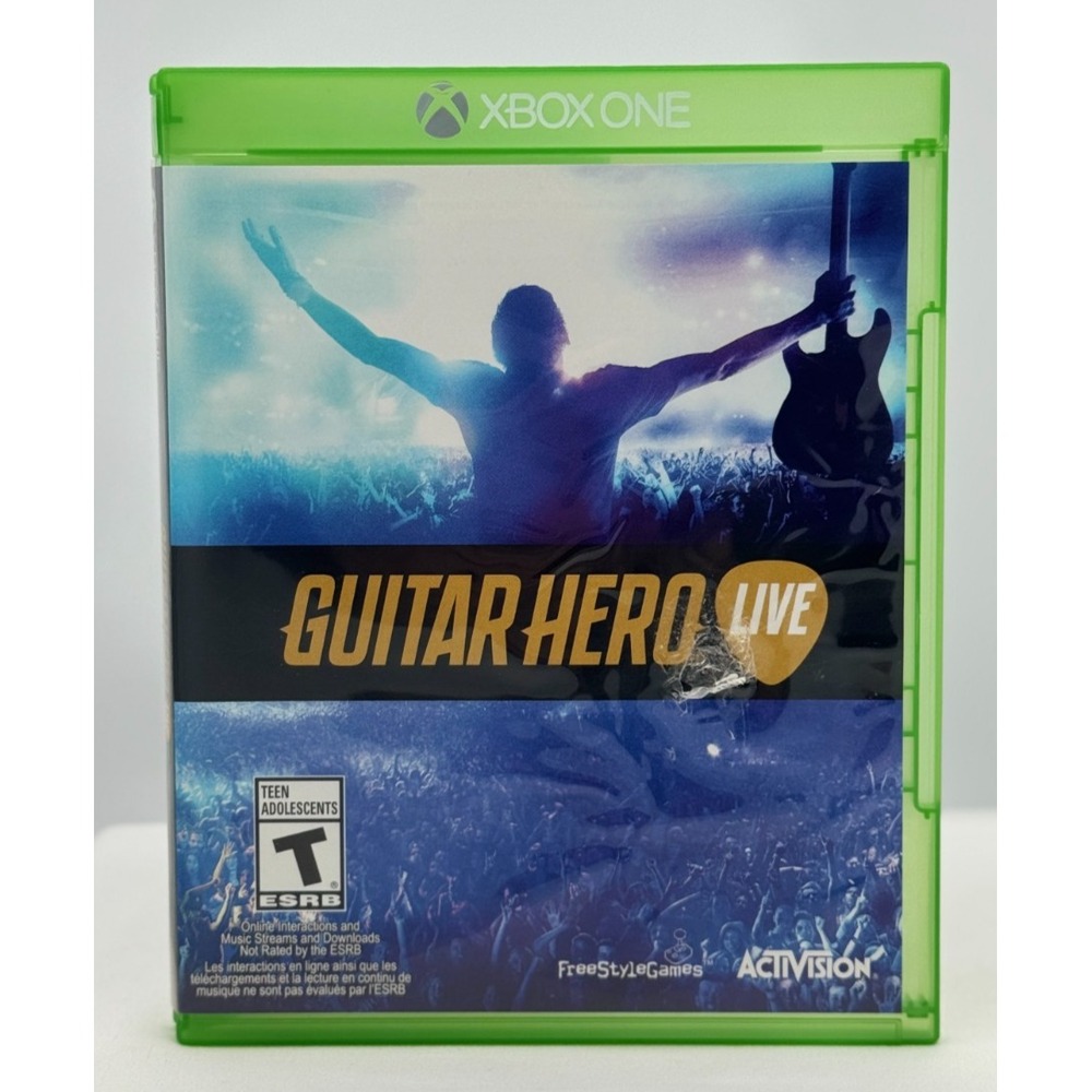 Guitar Hero Live XBOX ONE - Activision - T for Teen Adolescents - Tested - 2018